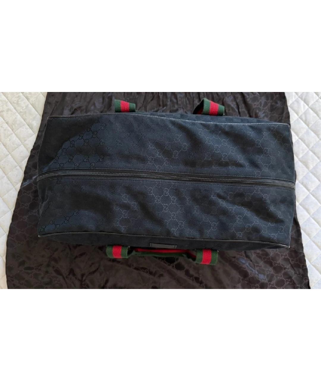 GUCCI Черная дорожная/спортивная сумка, фото 9