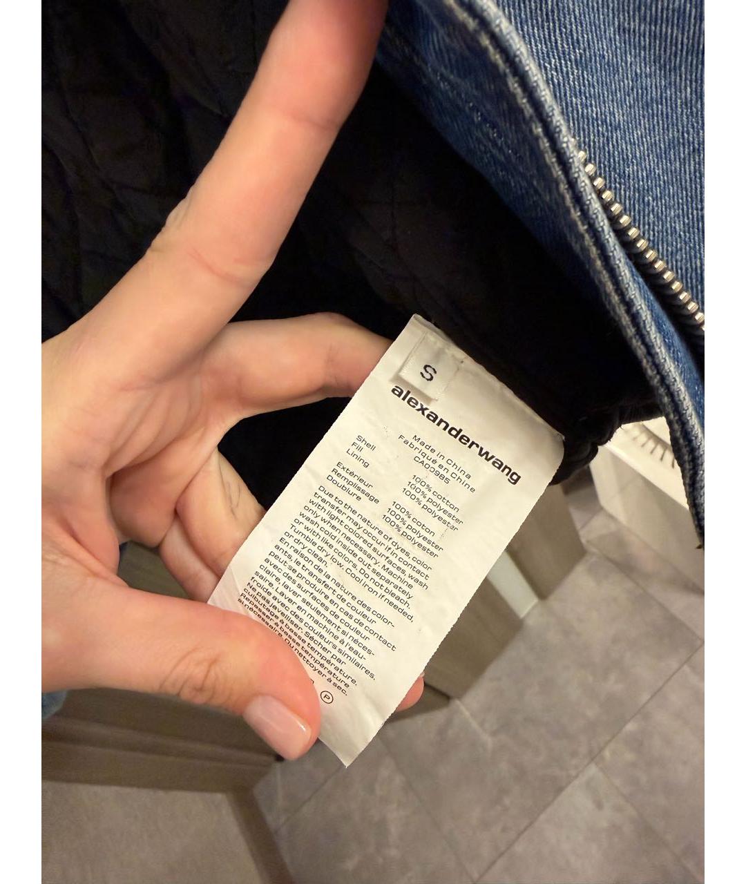 ALEXANDER WANG Синяя деним куртка, фото 5