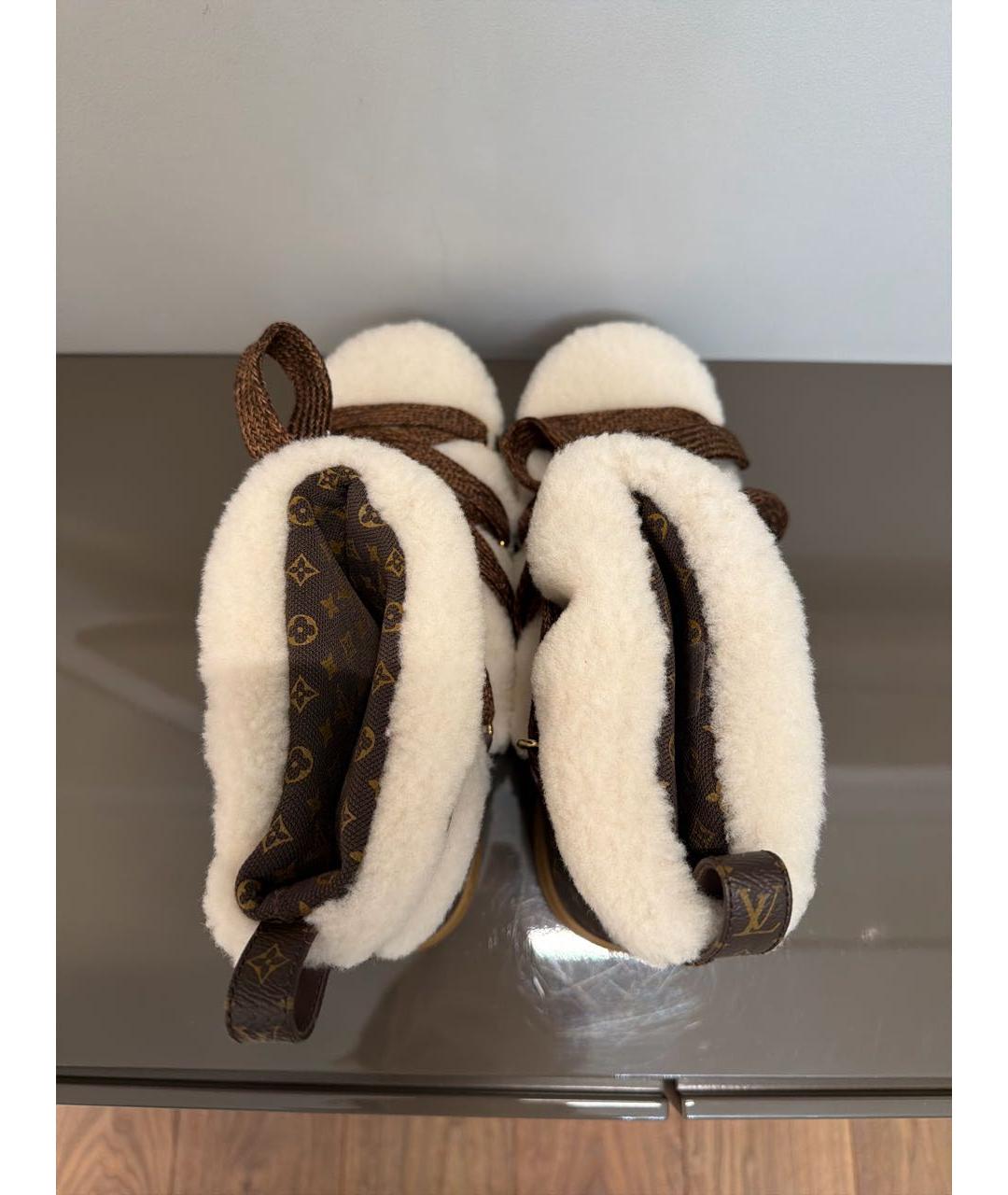 LOUIS VUITTON Бежевые ботинки, фото 3