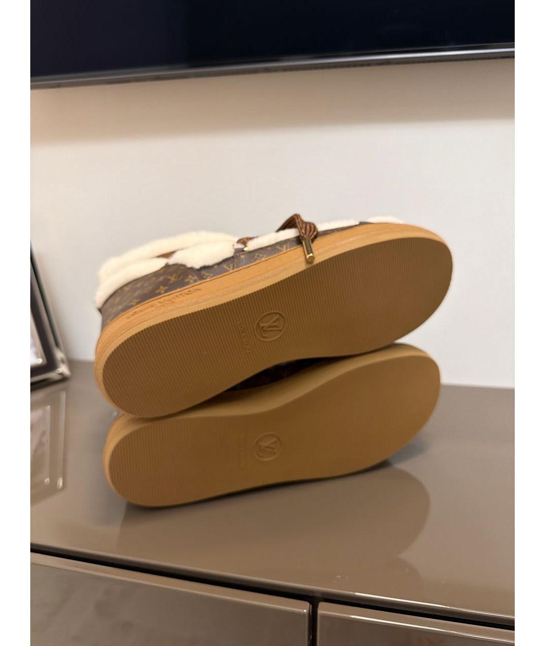 LOUIS VUITTON Бежевые ботинки, фото 5