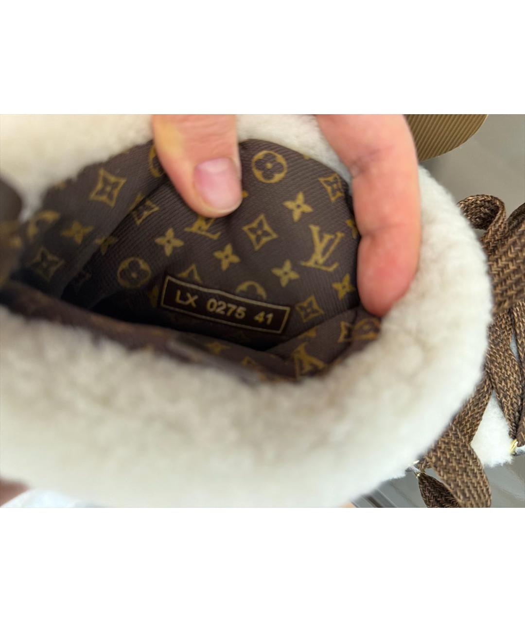 LOUIS VUITTON Бежевые ботинки, фото 6