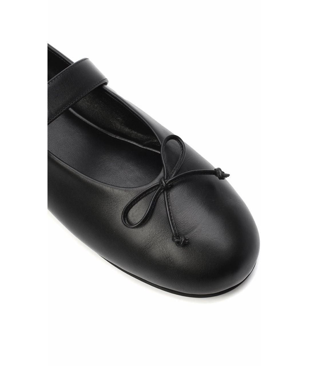 MIU MIU Черные кожаные балетки, фото 4