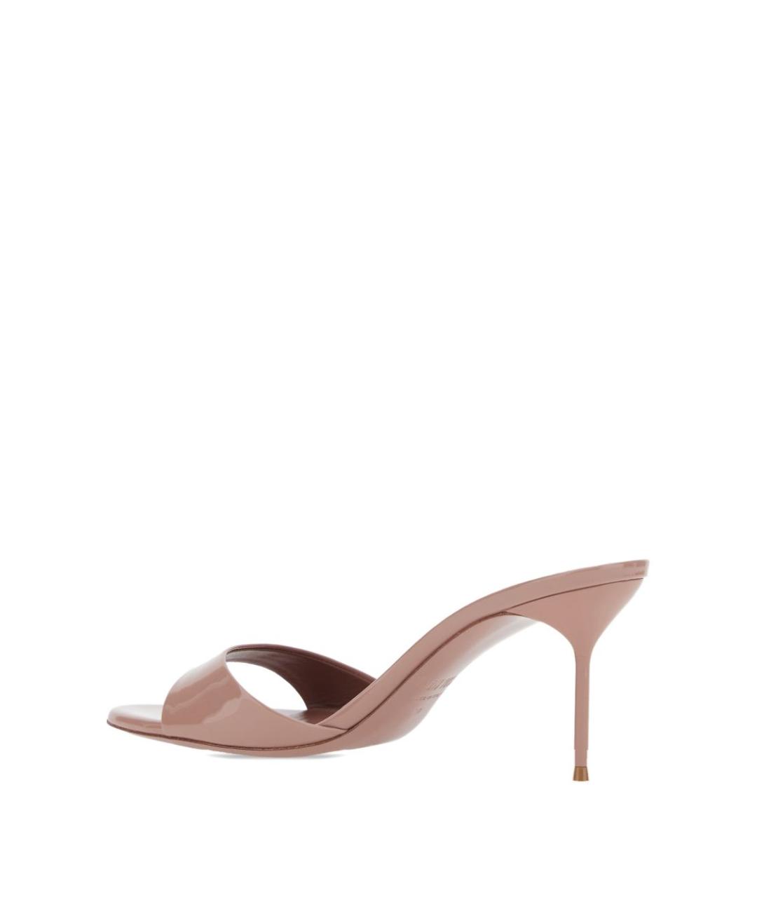 PARIS TEXAS Бежевые кожаные босоножки, фото 2