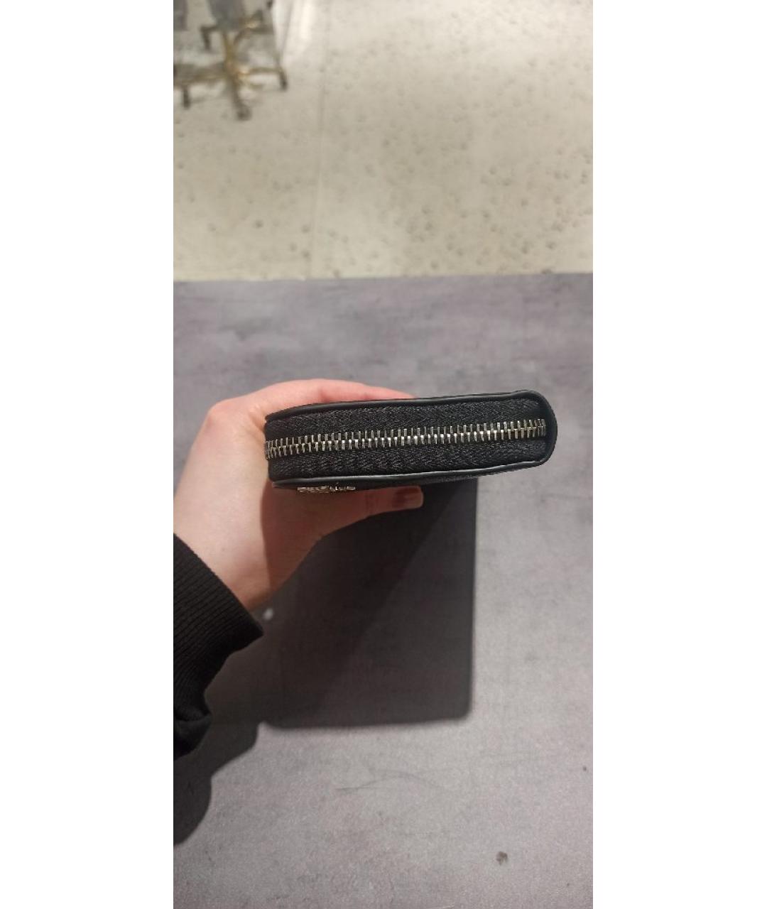 PRADA Черный кожаный кошелек, фото 5