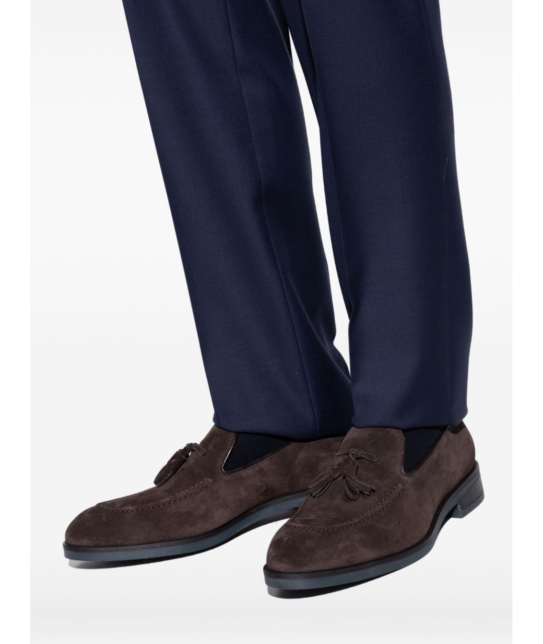 PAUL SMITH Коричневые замшевые лоферы, фото 4