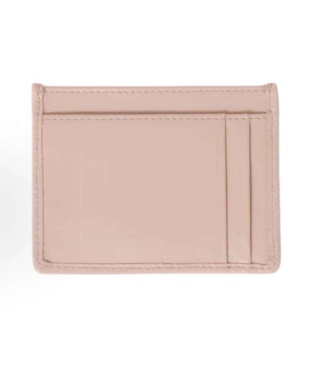 MIU MIU Розовый кожаный кардхолдер, фото 2