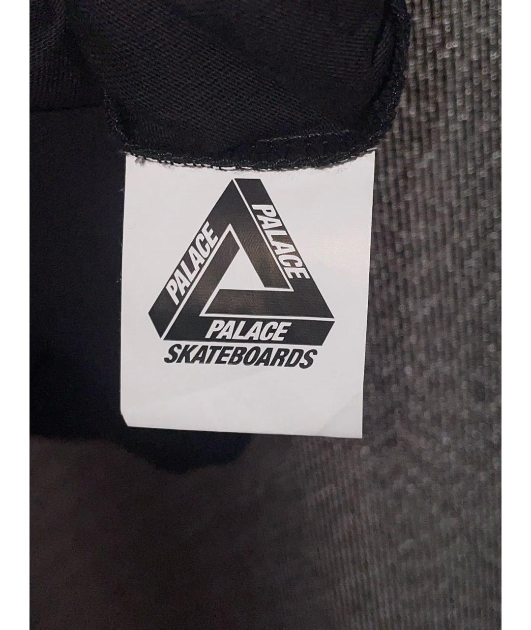 PALACE Черная хлопковая футболка, фото 3