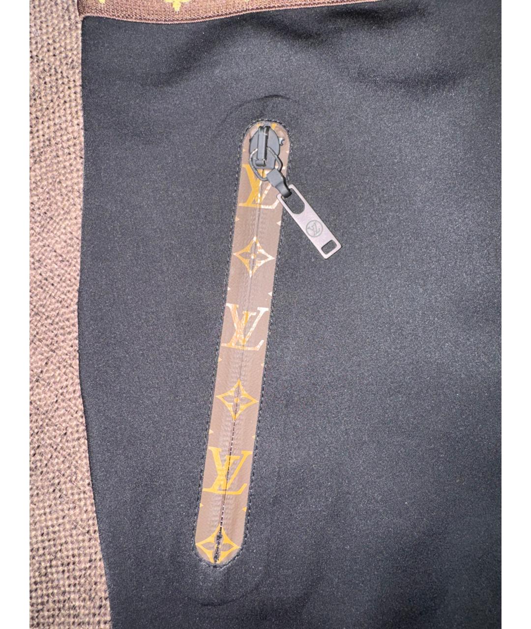 LOUIS VUITTON Черные хлопко-эластановые леггинсы и велосипедки, фото 5