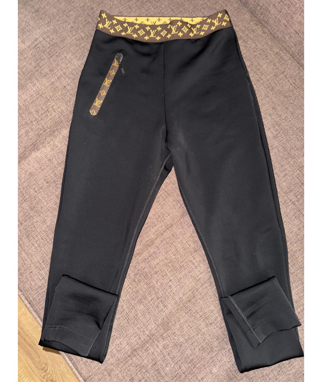 LOUIS VUITTON Черные хлопко-эластановые леггинсы и велосипедки, фото 3