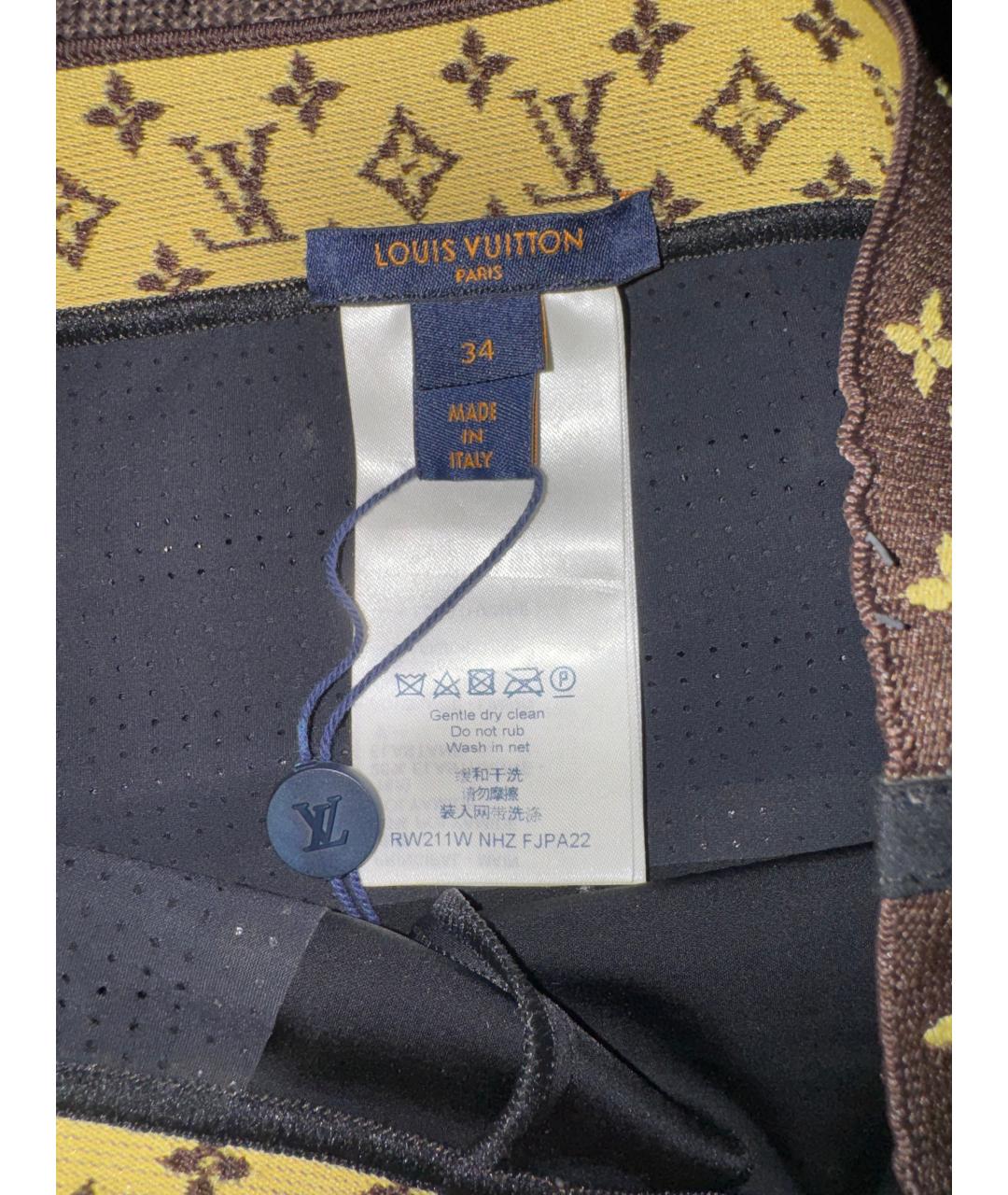 LOUIS VUITTON Черные хлопко-эластановые леггинсы и велосипедки, фото 4