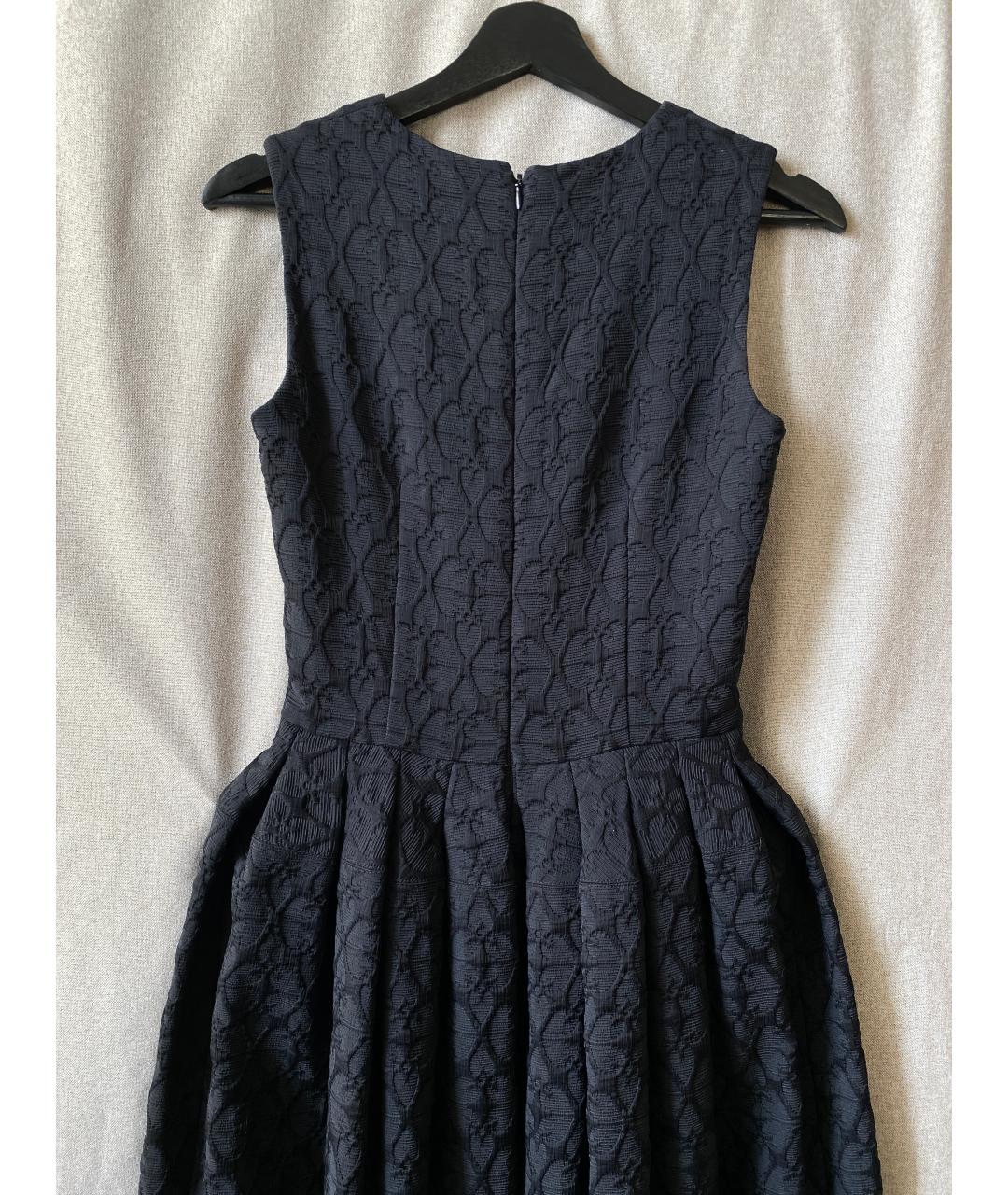 ALEXANDER MCQUEEN Черное шелковое вечернее платье, фото 7