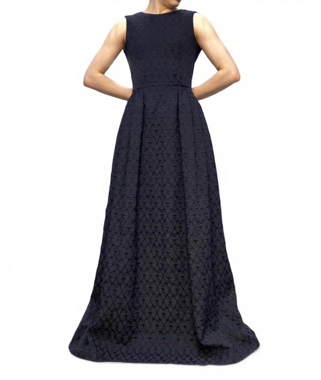 ALEXANDER MCQUEEN Черное шелковое вечернее платье, фото 3