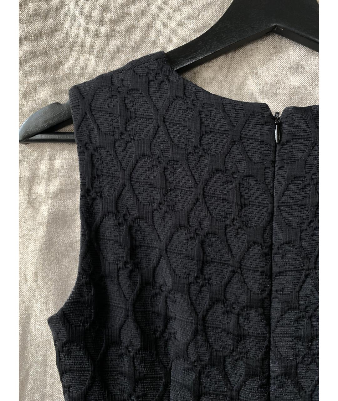 ALEXANDER MCQUEEN Черное шелковое вечернее платье, фото 5