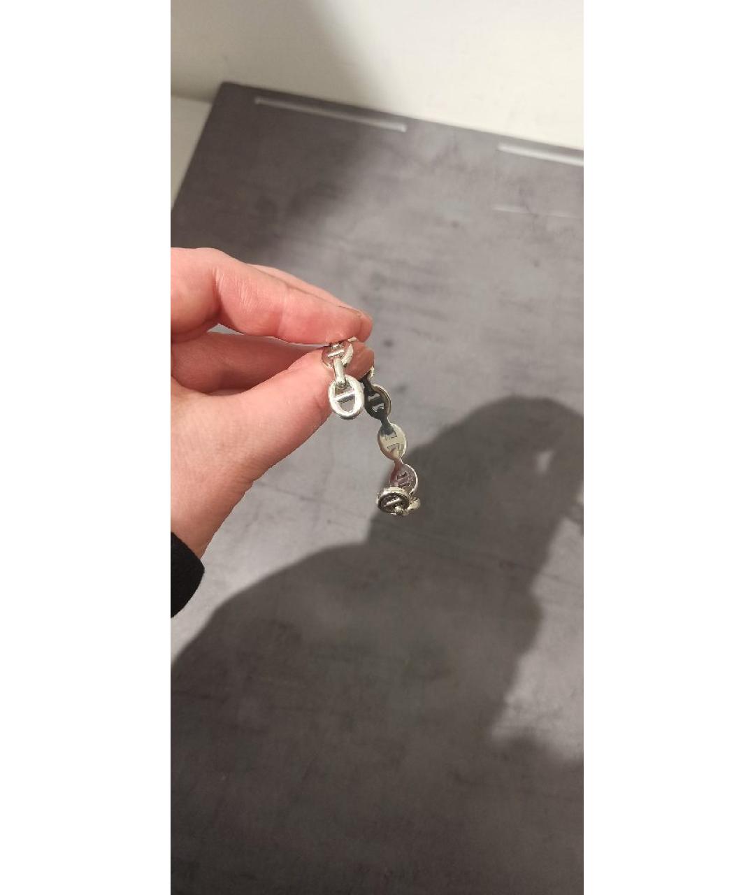 HERMES Серебрянный браслет, фото 4
