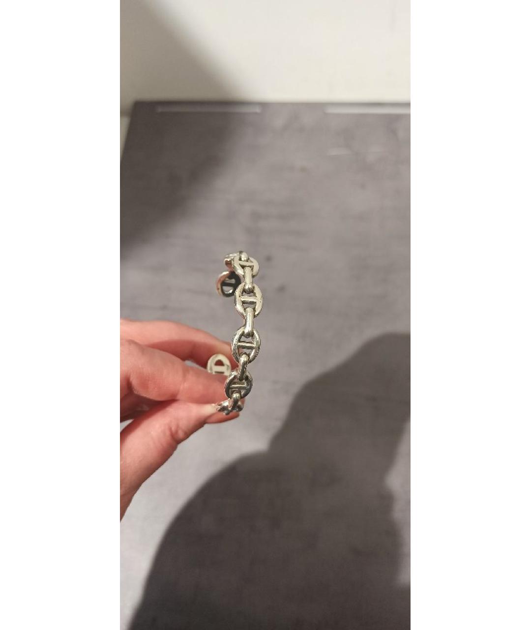 HERMES Серебрянный браслет, фото 3