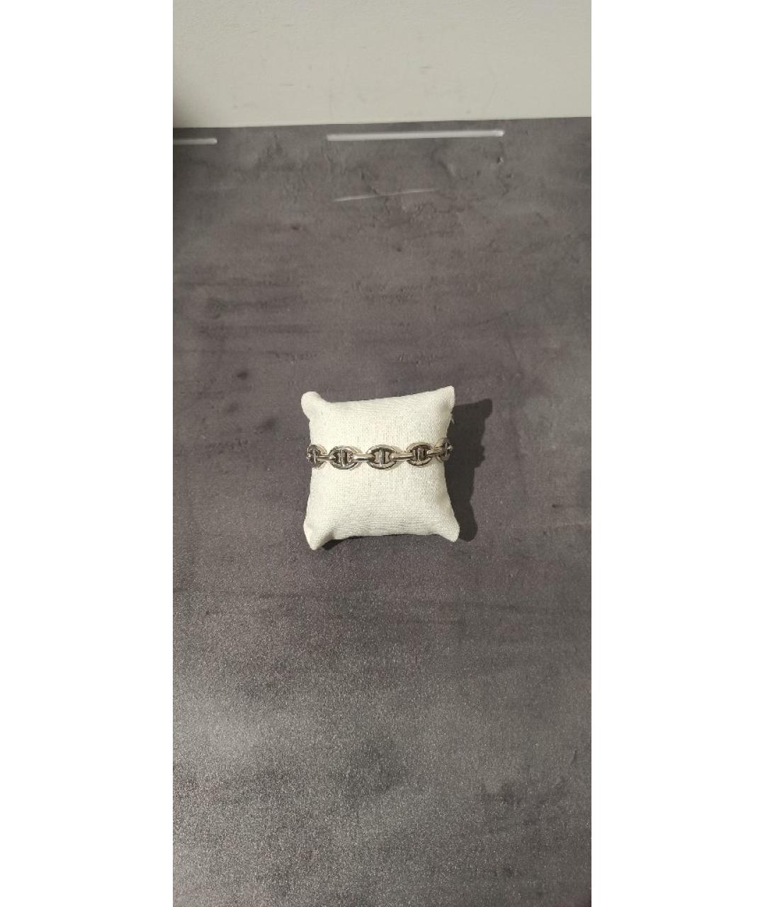 HERMES Серебрянный браслет, фото 8