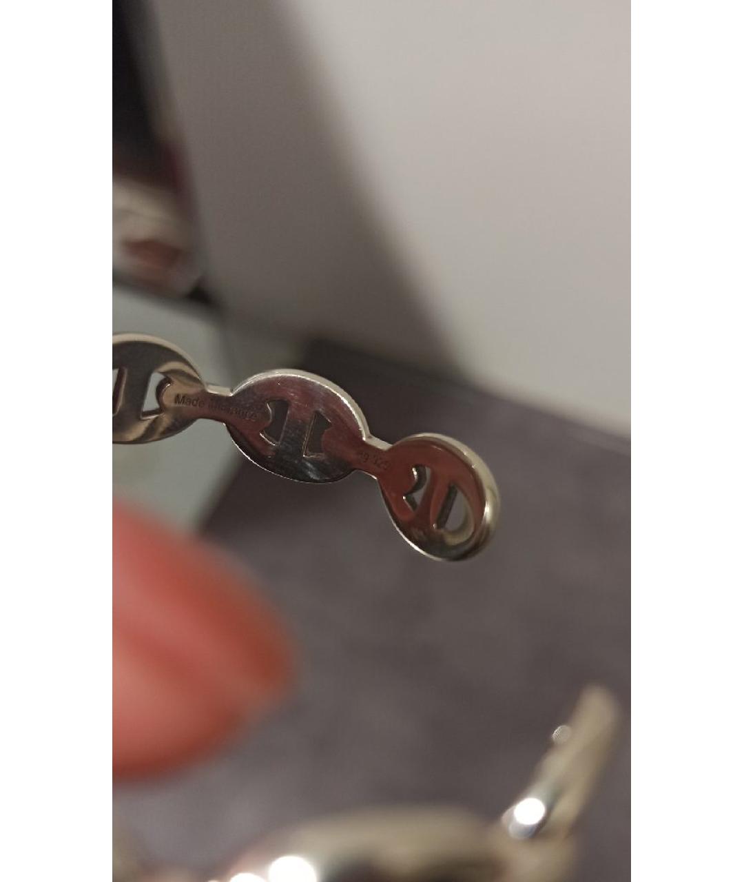 HERMES Серебрянный браслет, фото 6