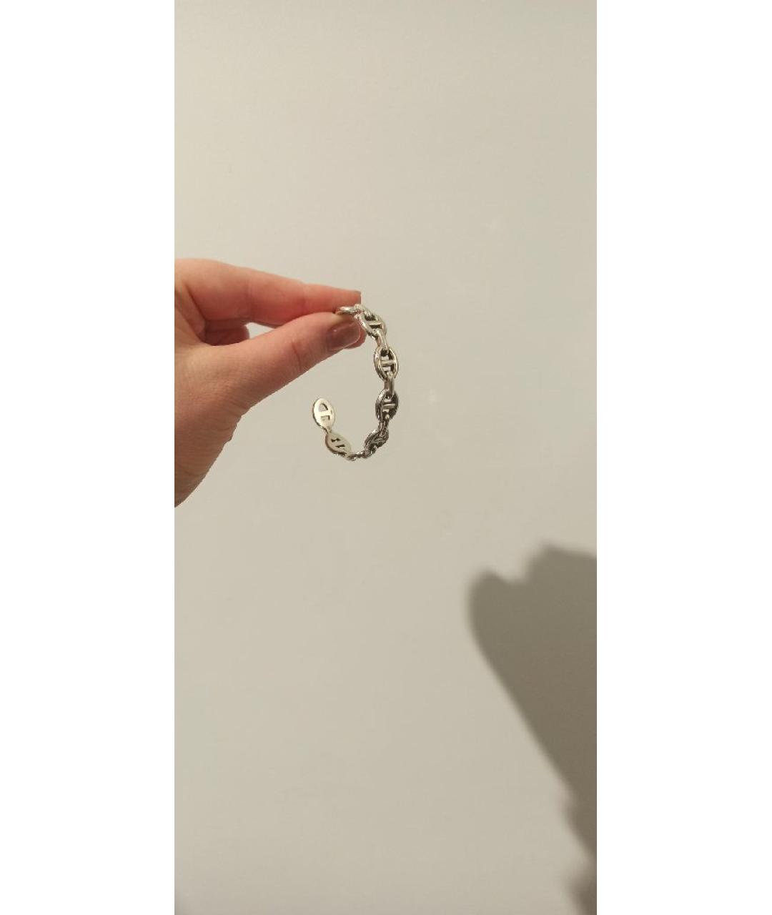 HERMES Серебрянный браслет, фото 7