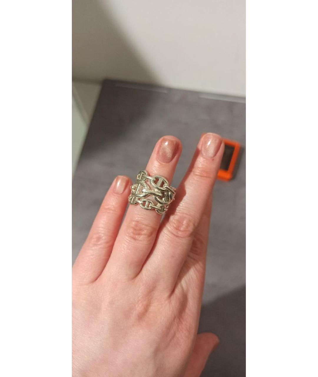 HERMES Серебряное кольцо, фото 3