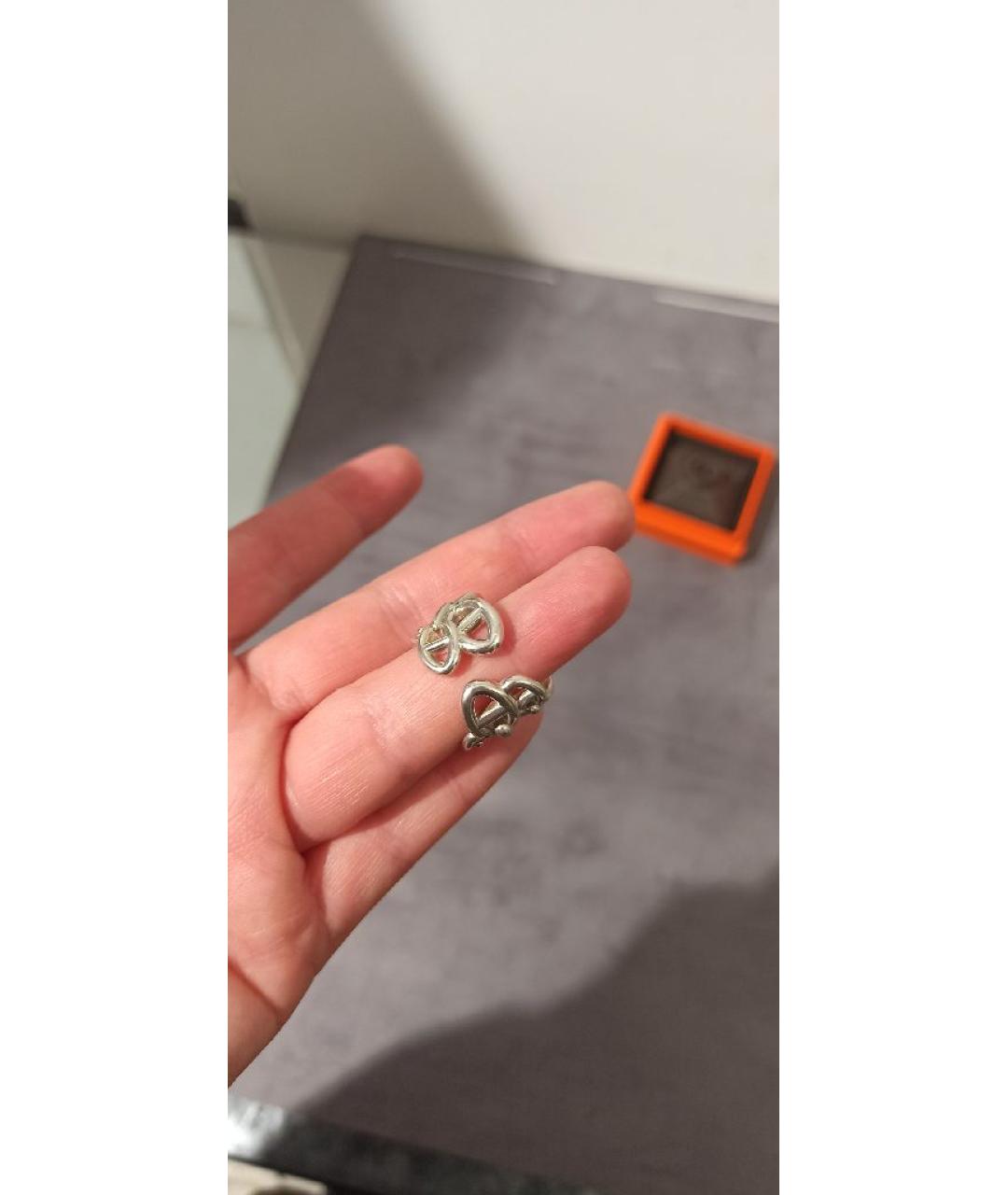 HERMES Серебряное кольцо, фото 4