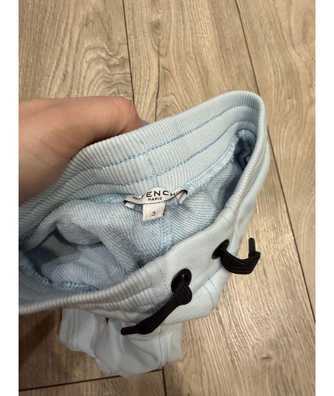 GIVENCHY KIDS Голубые хлопковые детские шорты, фото 3