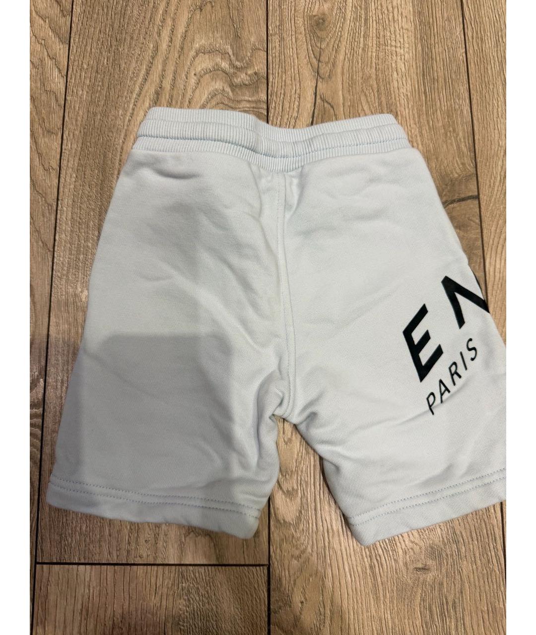 GIVENCHY KIDS Голубые хлопковые детские шорты, фото 2