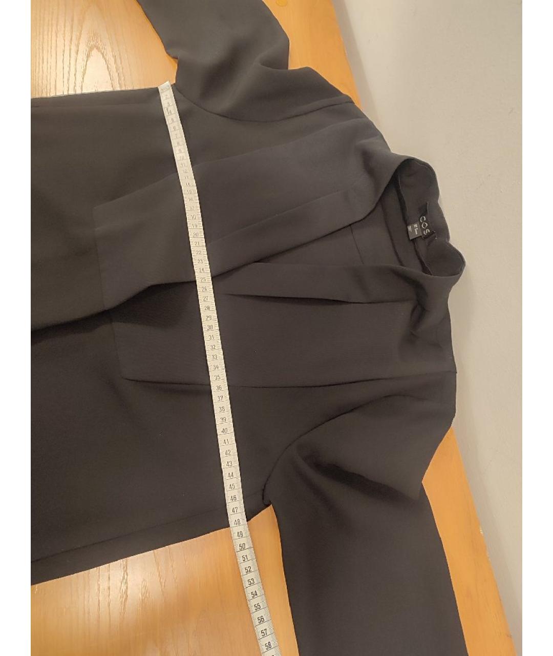 COS Черное полиэстеровое повседневное платье, фото 6