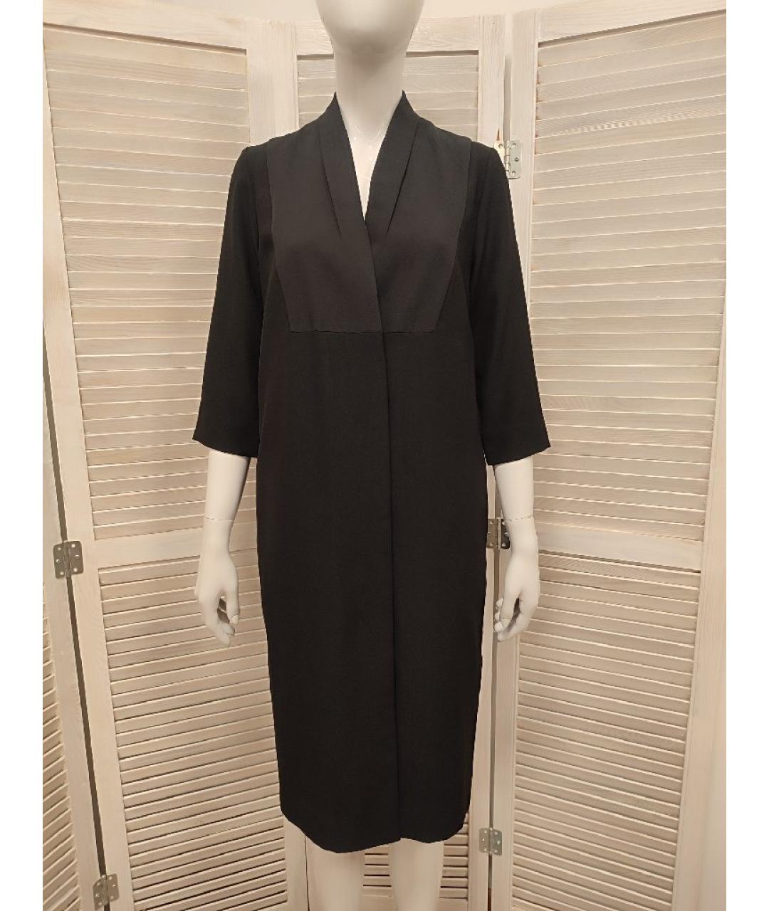 COS Черное полиэстеровое повседневное платье, фото 10