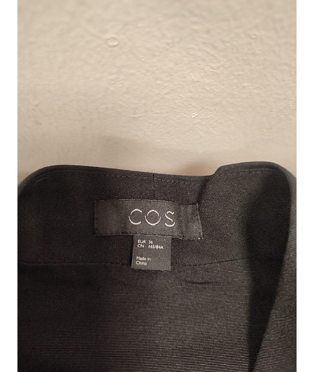 COS Черное полиэстеровое повседневное платье, фото 3