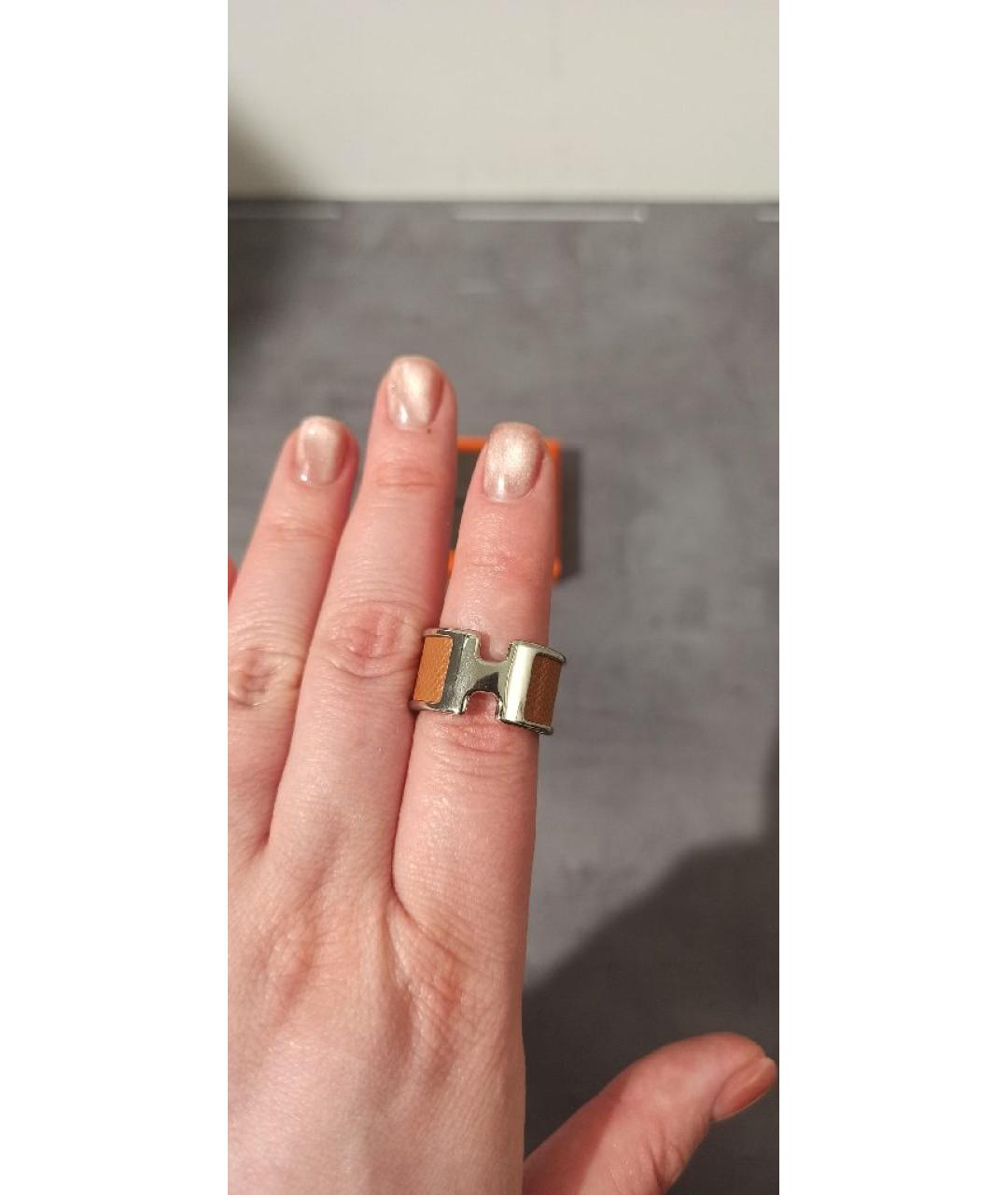 HERMES Коричневое кольцо, фото 2