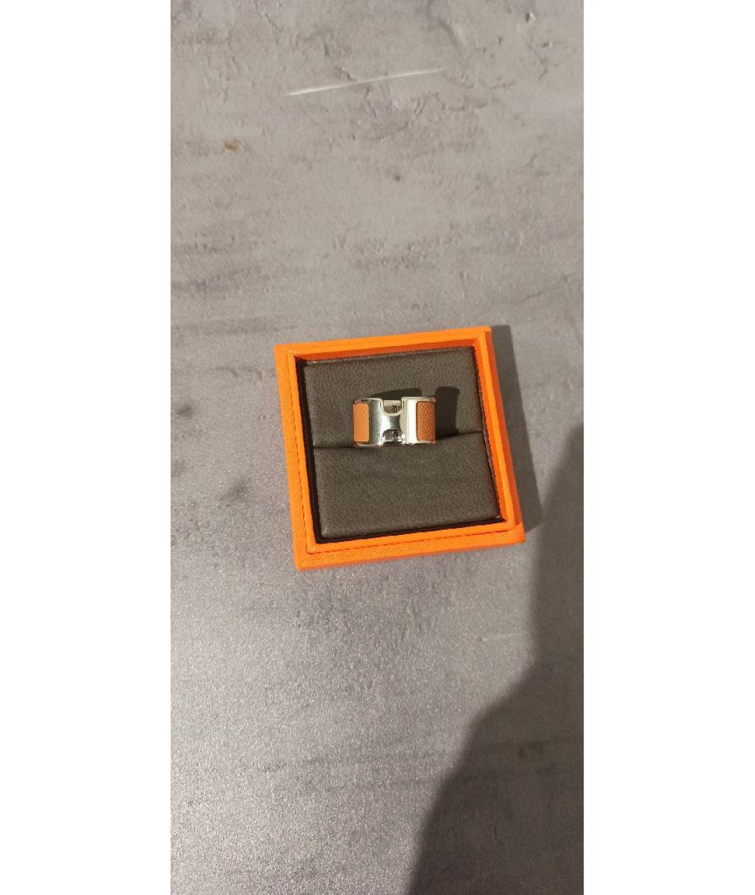 HERMES Коричневое кольцо, фото 7