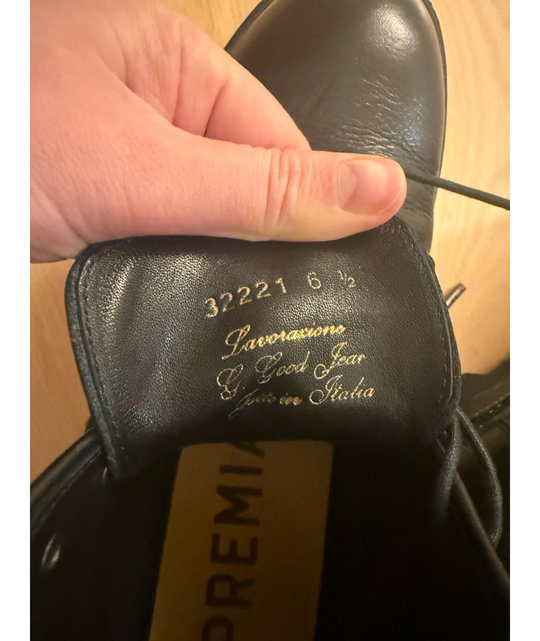 PREMIATA Черные кожаные ботинки, фото 7
