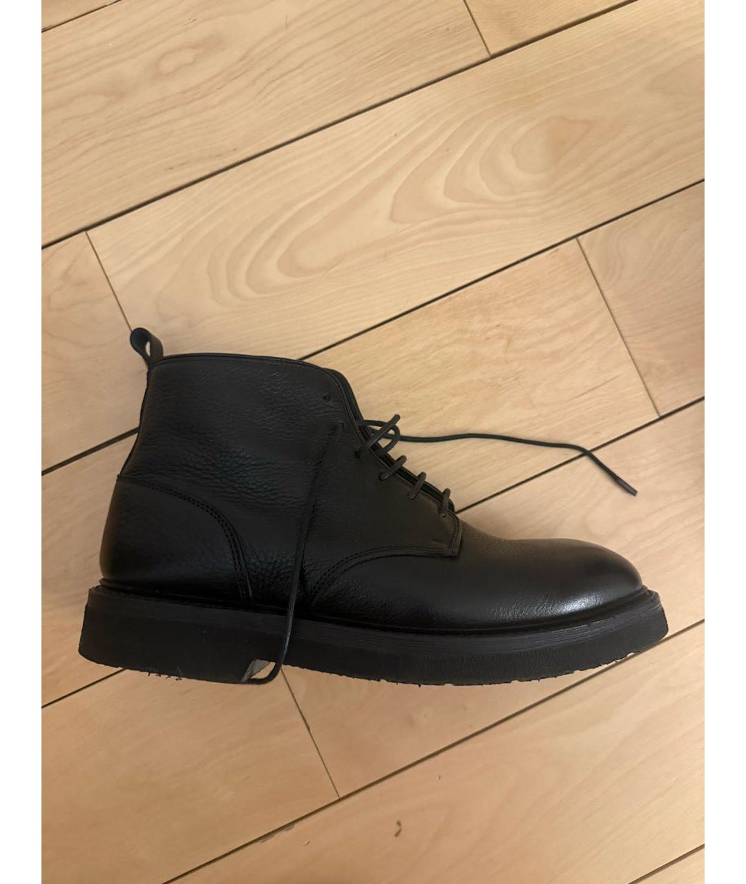 PREMIATA Черные кожаные ботинки, фото 8