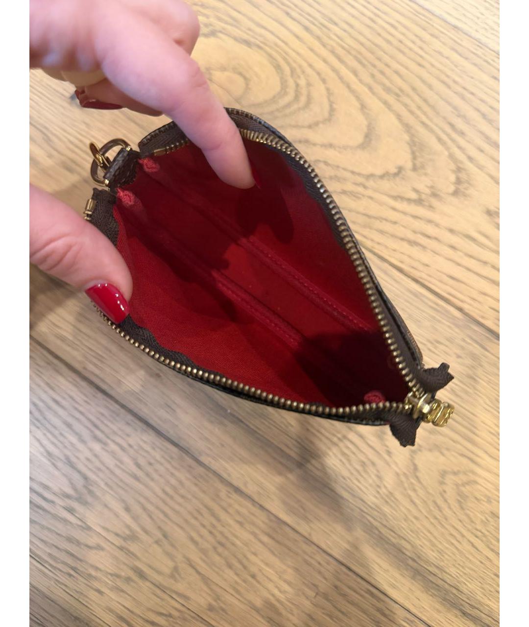 LOUIS VUITTON Коричневая сумка с короткими ручками, фото 8