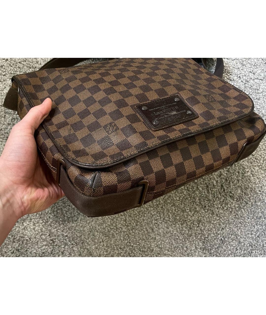 LOUIS VUITTON Коричневая сумка на плечо, фото 4