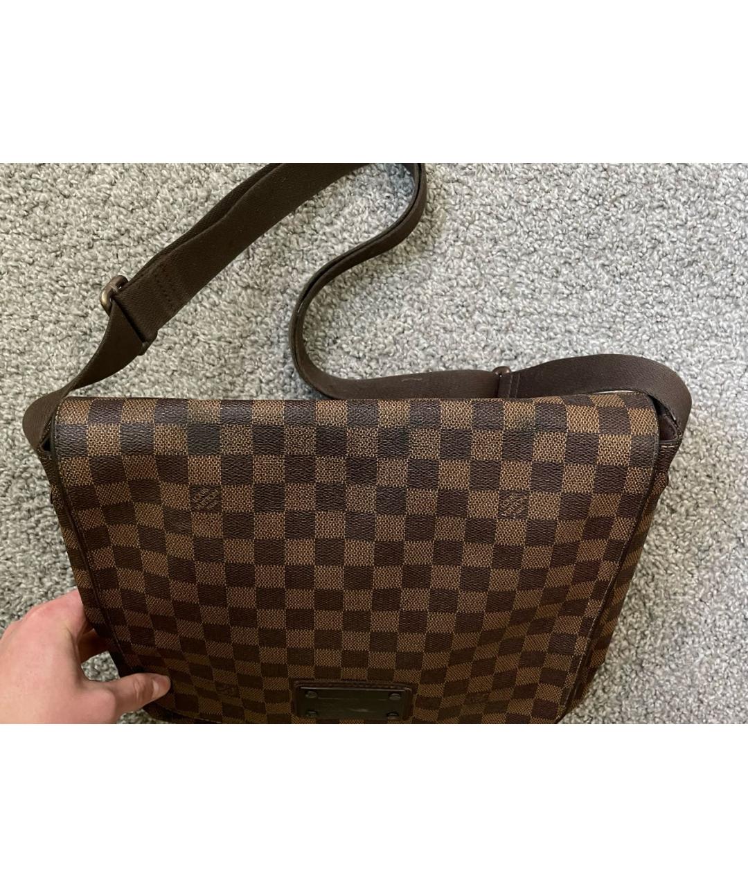 LOUIS VUITTON Коричневая сумка на плечо, фото 3