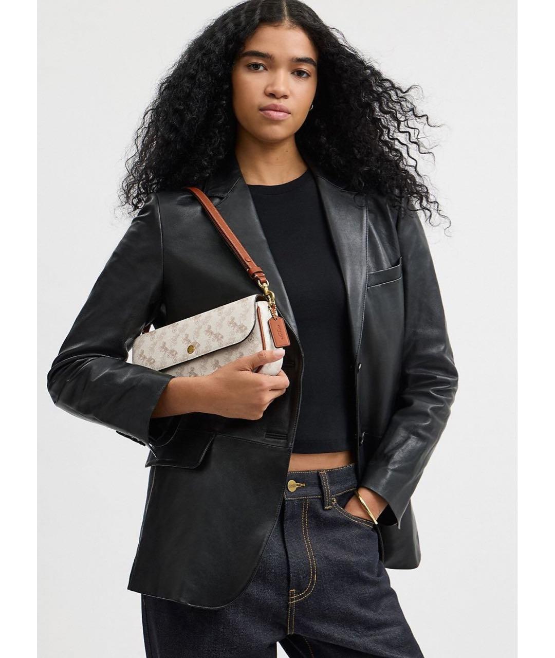 COACH Кожаная сумка через плечо, фото 8