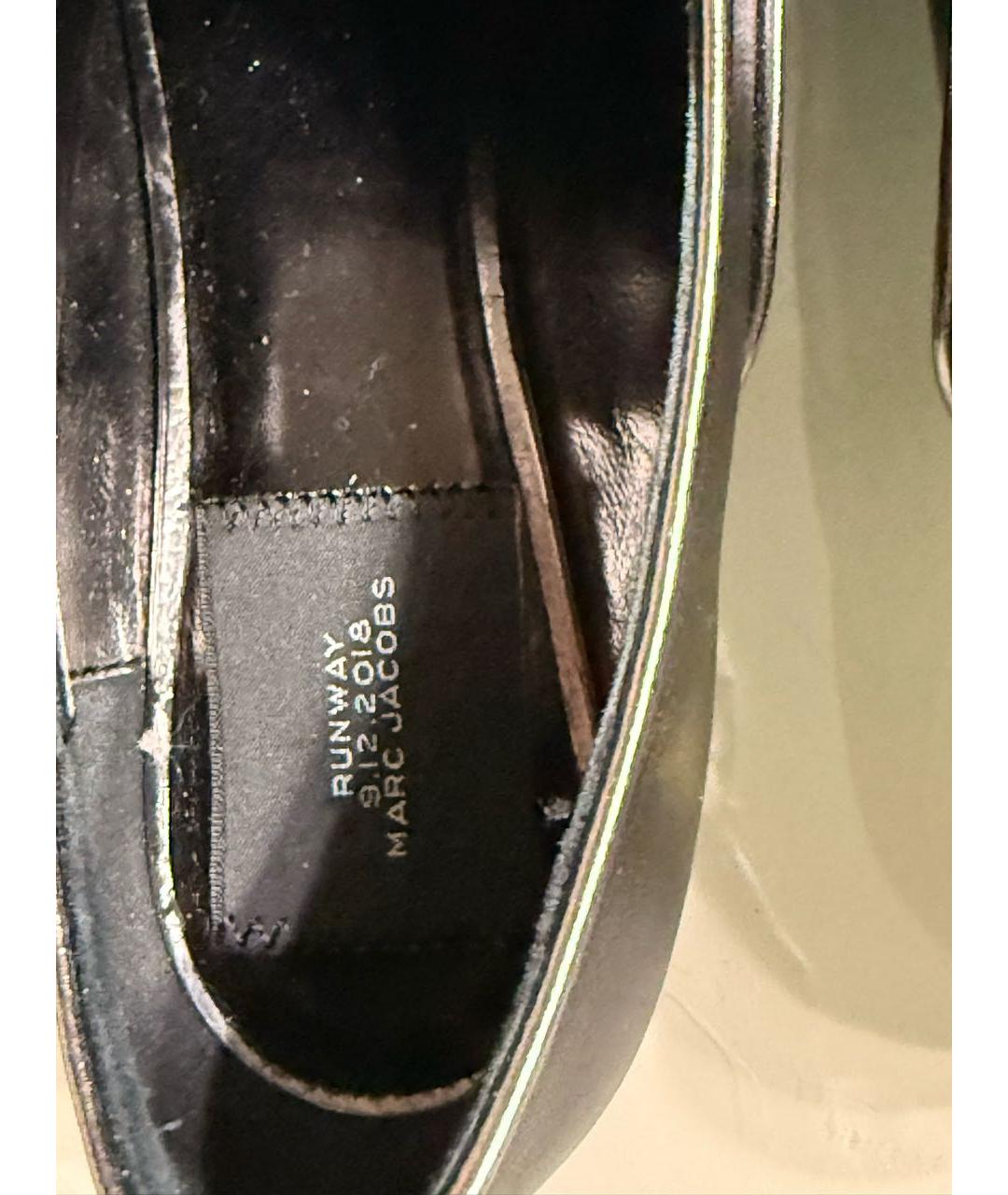 MARC JACOBS Черные кожаные брогги и оксфорды, фото 5