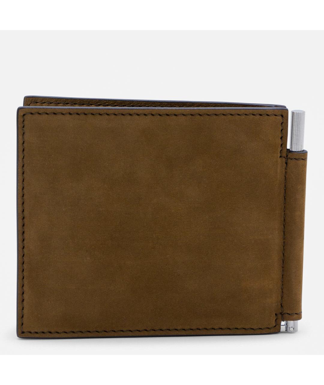 TOM FORD Коричневый замшевый кошелек, фото 3