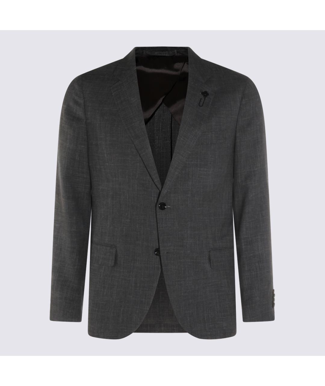 LARDINI Серый классический костюм, фото 2