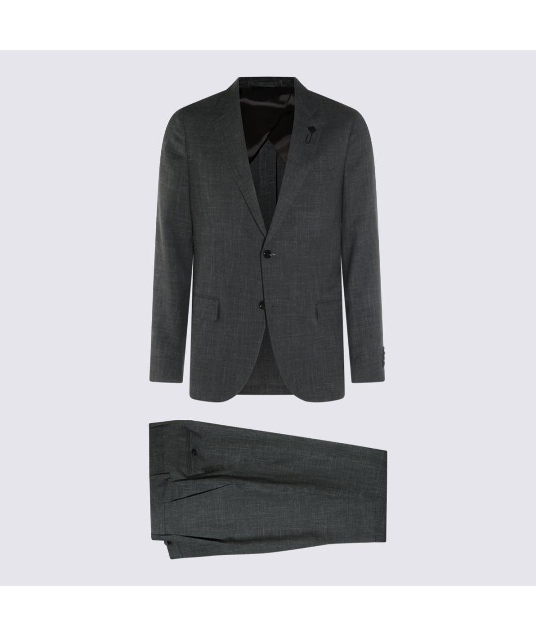 LARDINI Серый классический костюм, фото 7