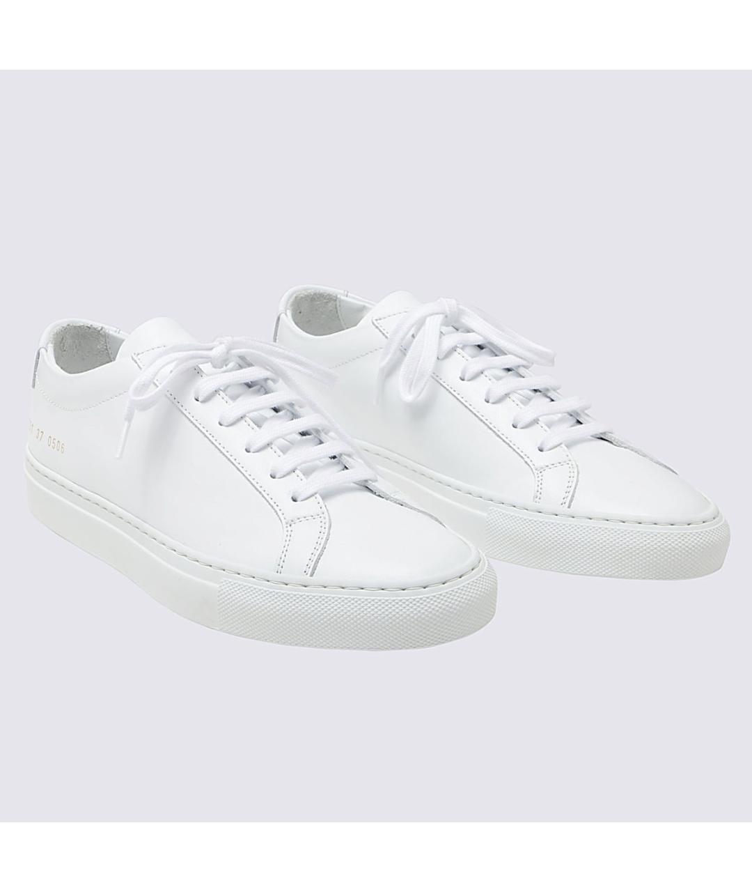 COMMON PROJECTS Белые кожаные кеды, фото 2