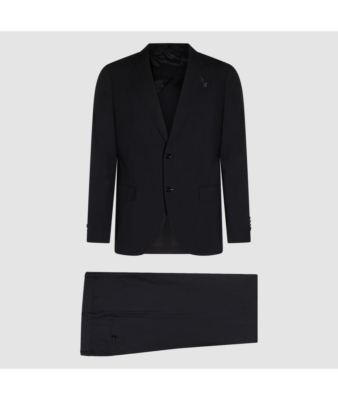 LARDINI Темно-синий классический костюм, фото 6