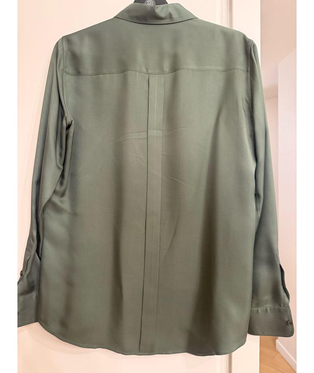 LORO PIANA Зеленая шелковая рубашка, фото 2