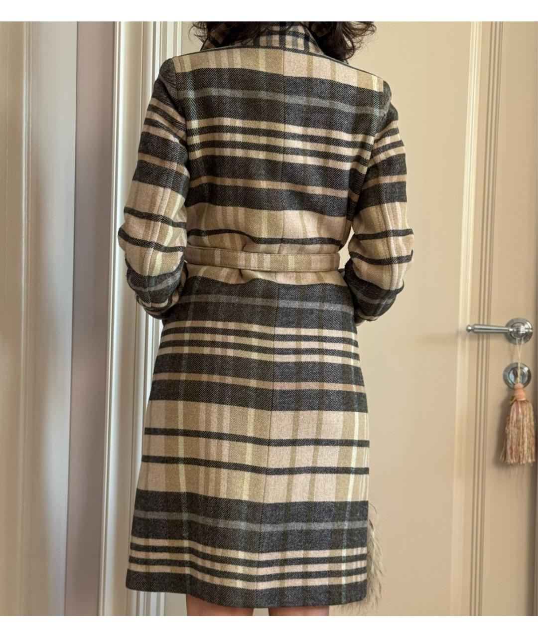 WEEKEND MAX MARA Бежевое шерстяное пальто, фото 2