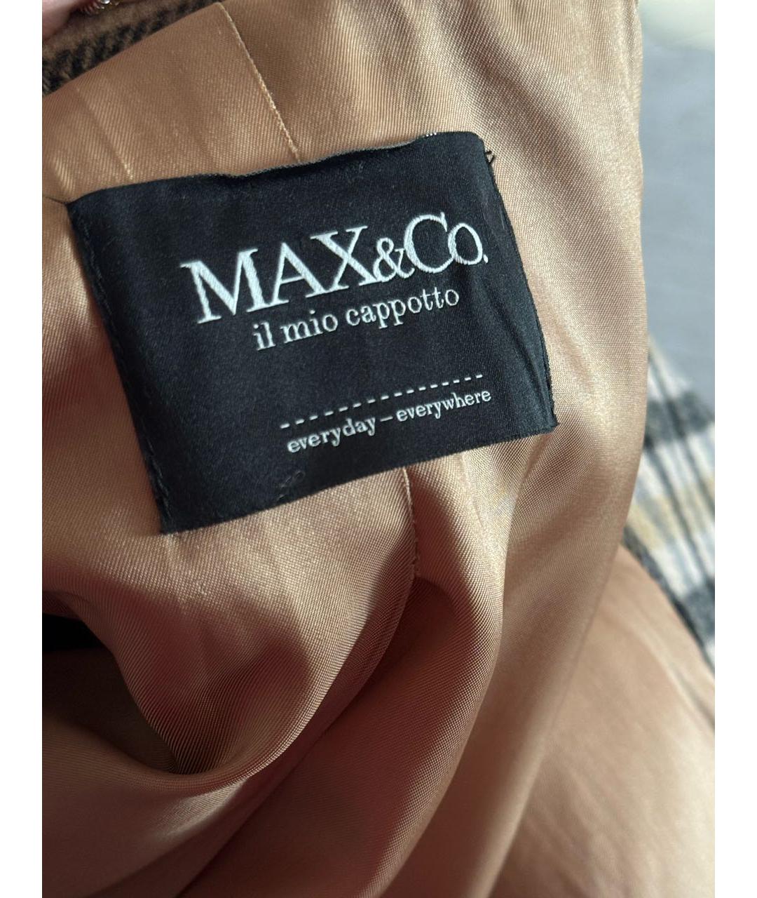 WEEKEND MAX MARA Бежевое шерстяное пальто, фото 3