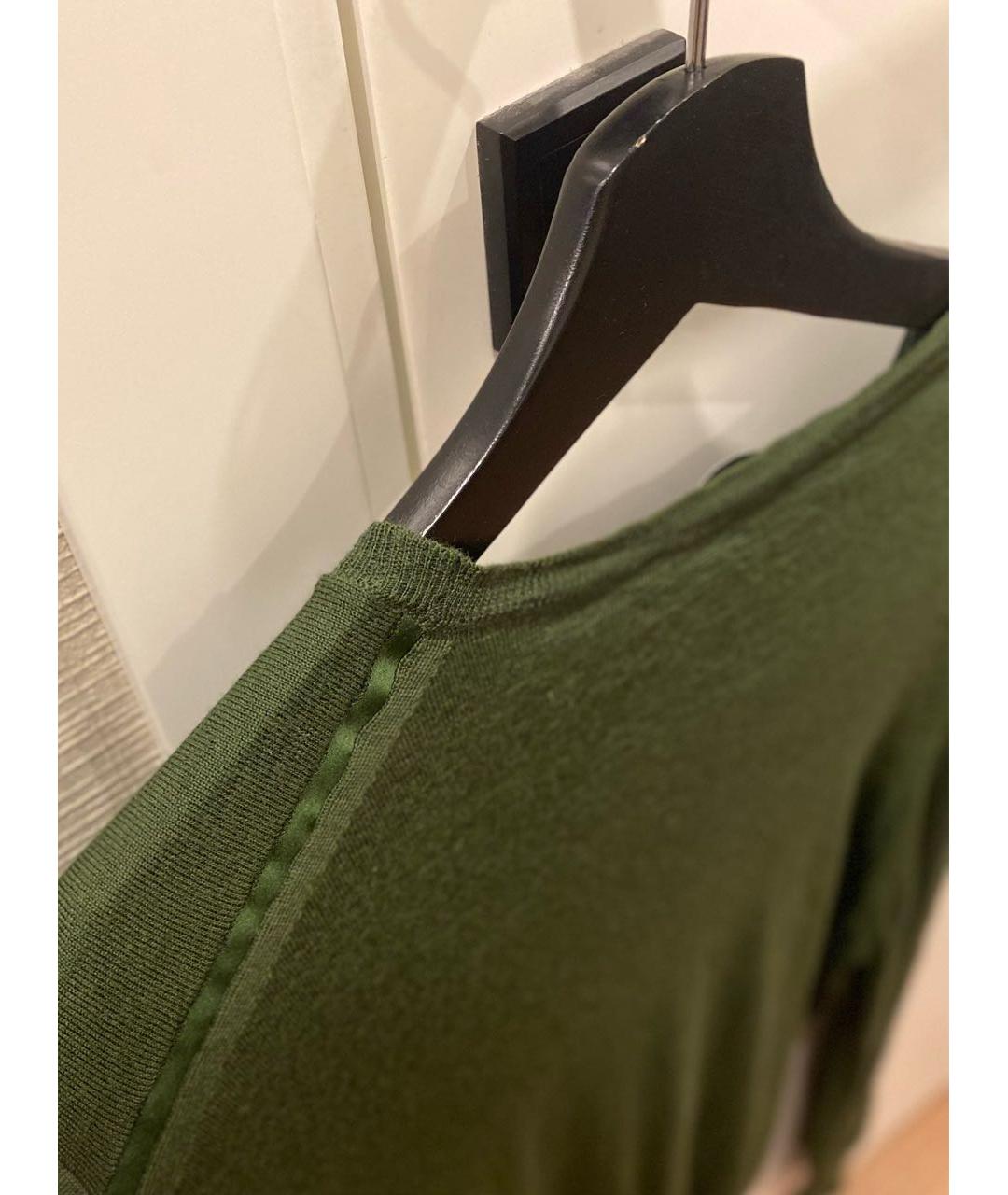 SAINT LAURENT Зеленый шерстяной джемпер / свитер, фото 4