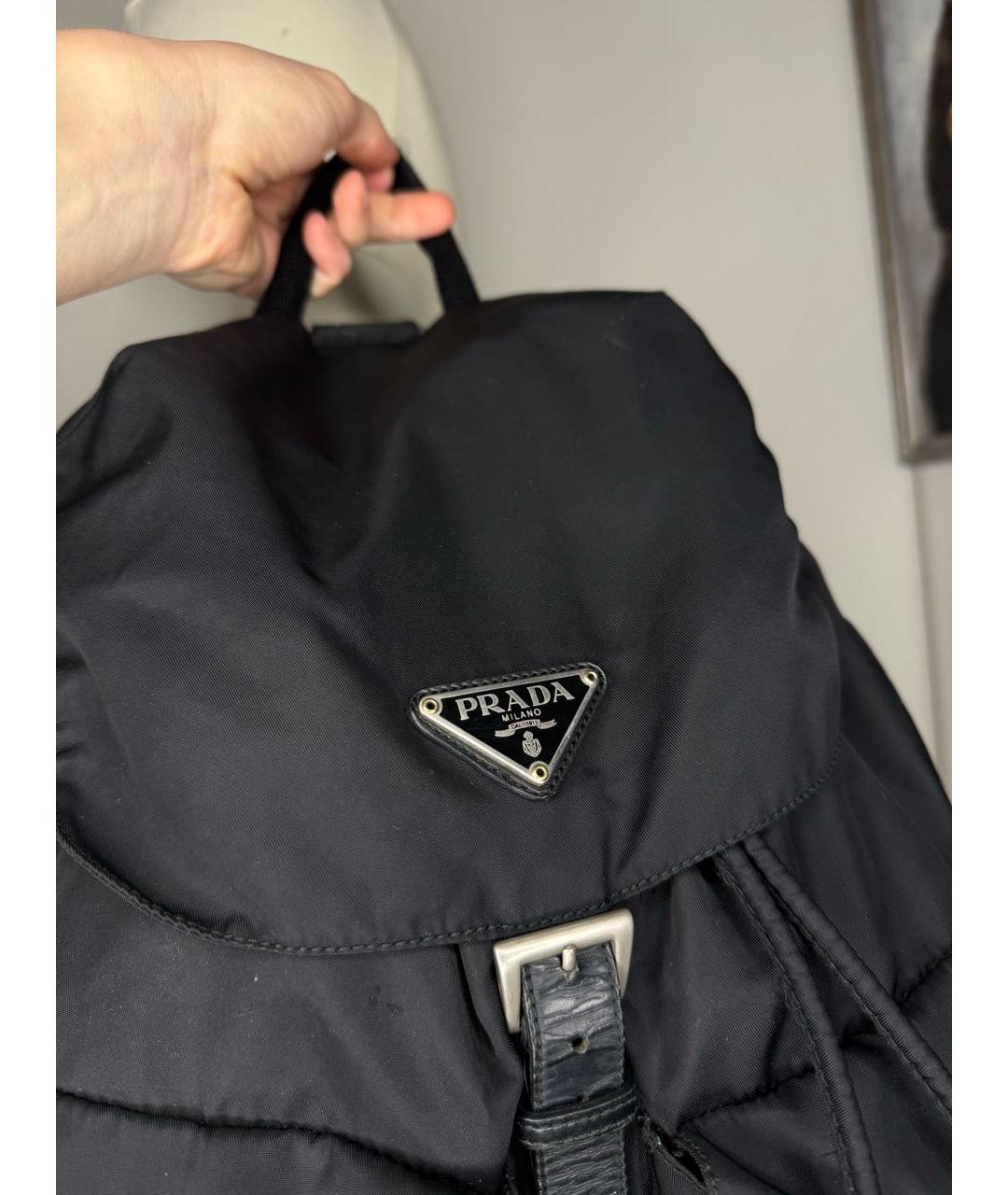 PRADA Черный рюкзак, фото 3