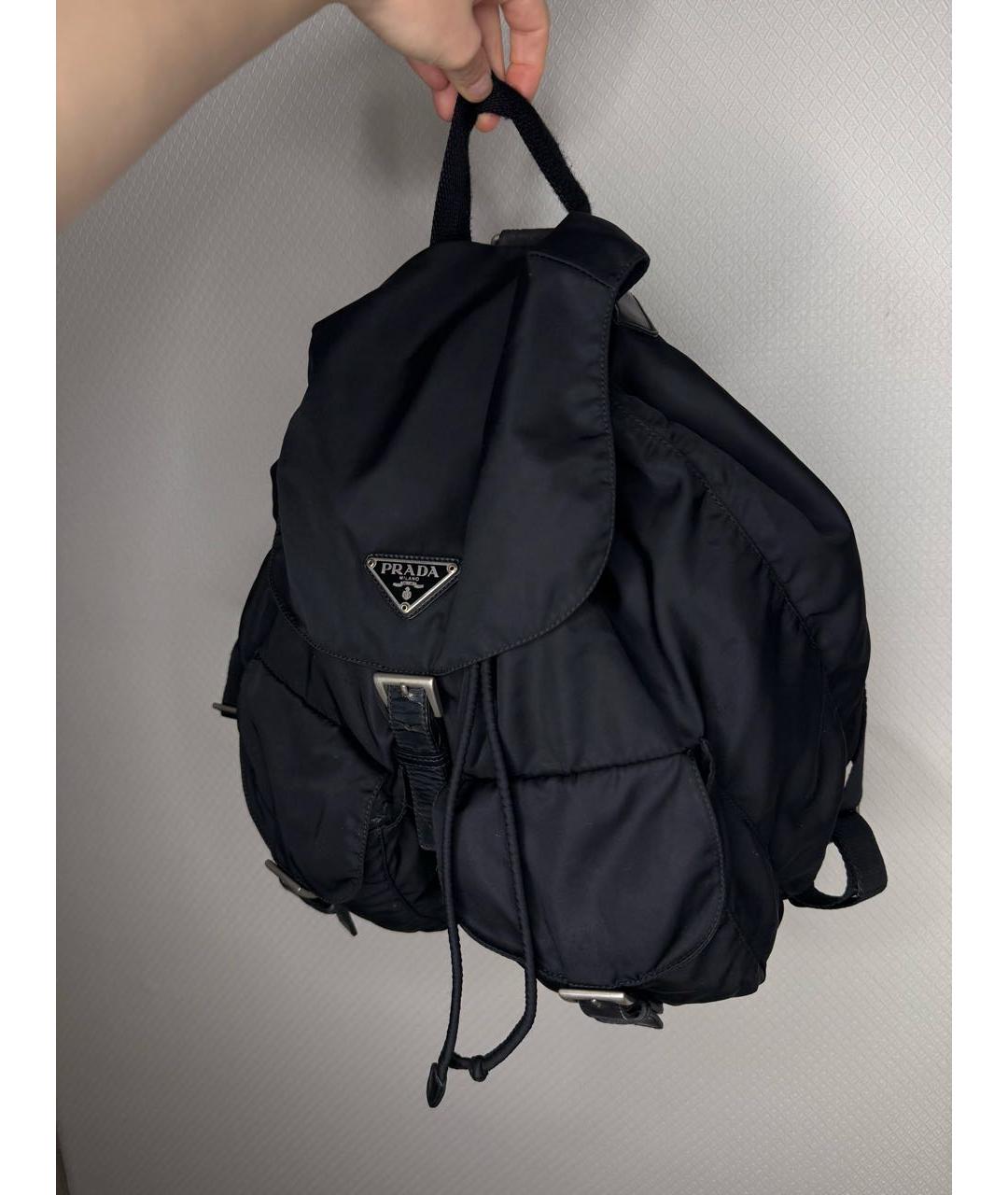 PRADA Черный рюкзак, фото 7