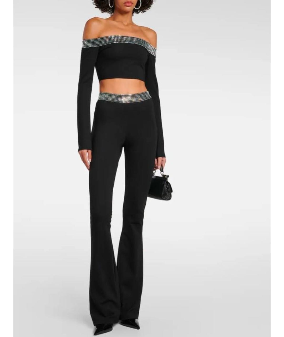 DAVID KOMA Черный вискозный костюм с брюками, фото 6